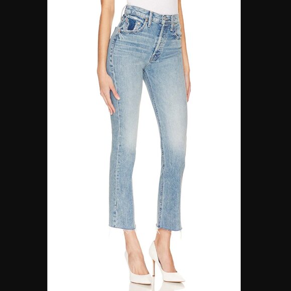 MOTHER The Tripper Flood Fray Jeans (Left in the Dust) Size 30 NWT - Picture 2 of 9
